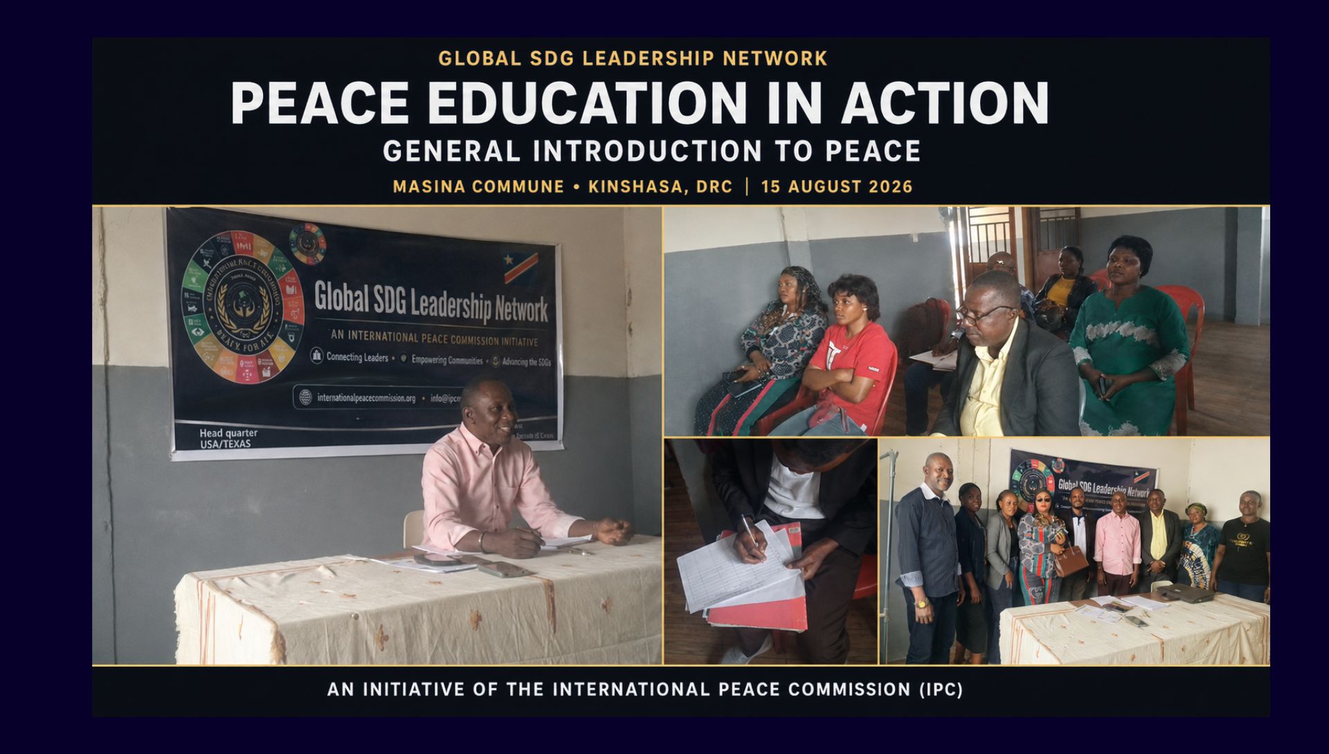 ANOTHER GLOBAL SDG LEADERSHIP NETWORK ACTIVITY TURNS COMMITMENT INTO COMMUNITY ACTION 🇨🇩